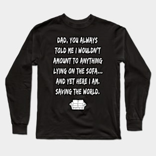 Funny Design for Father's Day Long Sleeve T-Shirt